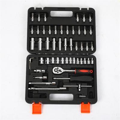 China Auto Repair Or Home Use Cheap Mechanic Wrench Sleeve Set Kit Hand Tool Full Functions 53pcs Tool Kit Repair for sale