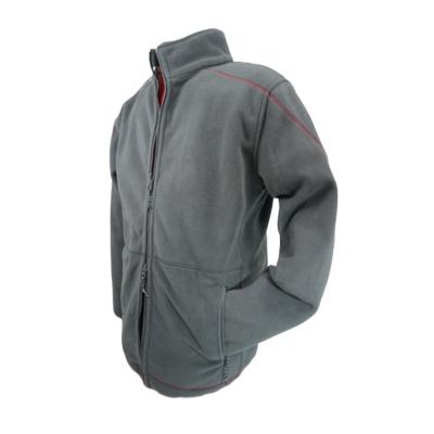 China Breathable Vintage And Plain Gray Double Sided Fleece Jackets For Man for sale