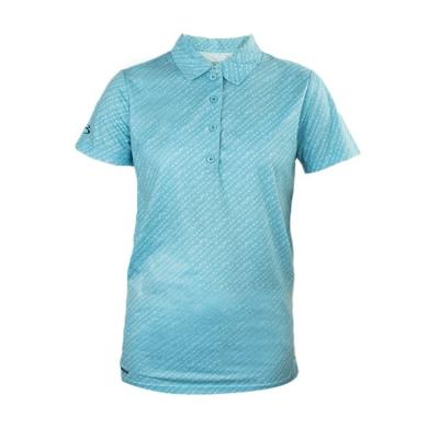 China Polyester Spandex Cotton Blend Women's Breathable Polo Shirt for sale