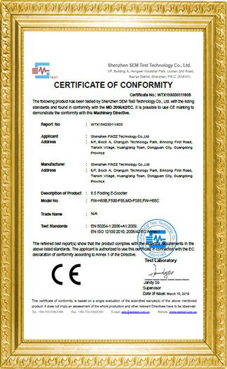 CE - Shenzhen FWZZ Technology Co., Ltd.