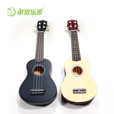 China China Wooden Ukulele Manufacturers Price Cheap Wooden Ukulele With Cartoon Carving Design for sale