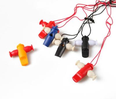 China Cheap Plastic Samba Whistle Music Instrument Colorful Samba Whistle for sale