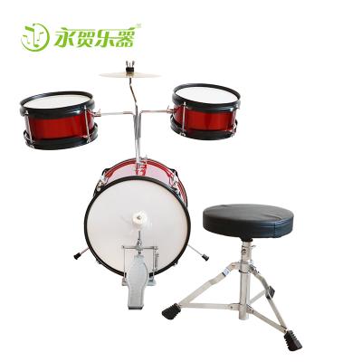 China Like Wholesale High Quality Music People Percussion Instrument Drum Set Red Made Of Metal Shell for sale