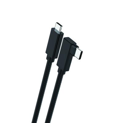 China 5A Dataroad fast charging nylon braided black aluminum type c to type c cable usb 3.1 gen 2 cable 10Gbps for sale