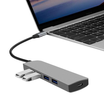 China Wholesale Type-C Multifunctional USB-C Extension Dock 5 Port 5 in 1 Type-C Hub 116*30.5*11.2mm for sale