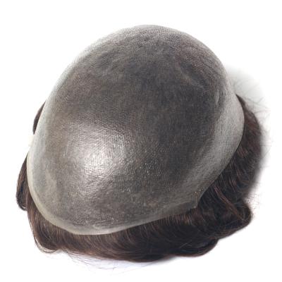 China 02mm-06mmPU Material Thin Toupee Hair Skin Toupee 8x10 In Stock Men Hair Toupee for sale