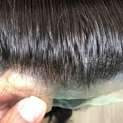 China Super Thin Skin Protese Capilar Toupee Super Thin Hair Men's PU Skin Man Wig for sale