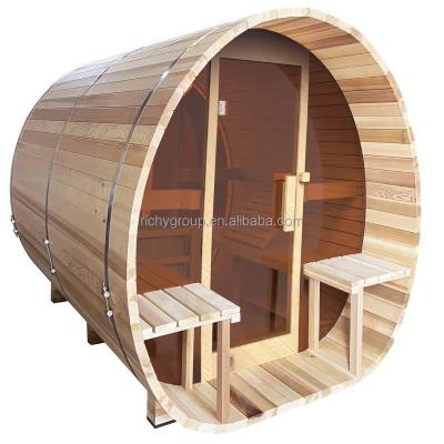 China 2021 Computer Control Panel Computer Steam Barrel Outdoor Sauna Room Custom Manufacturers Traditional Sauna Cabin Accessories For Garden for sale