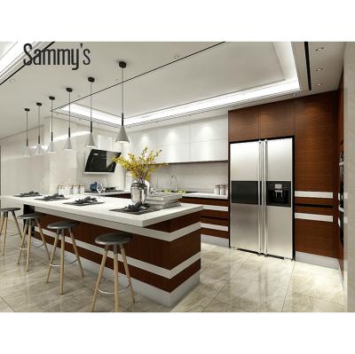 China SK318 Modern Purple White Lacquer MDF Cabinets High Gloss Price for sale