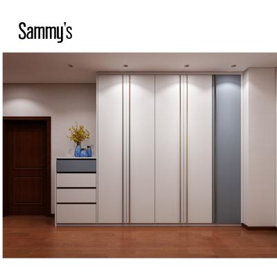 China (Other)Modern Style Adjustable Bedroom Walk In Cabinet Cheap Cloakroom Fashion Design Melamine Wardrobe Closet for sale