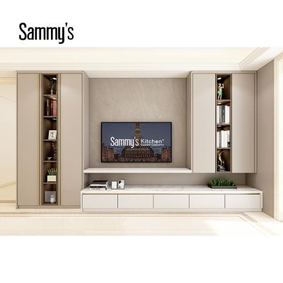 China (Other) Adjustable Living Room Furniture Cabinetry Factory TV Cabinets Wall Units Latest Designs for sale