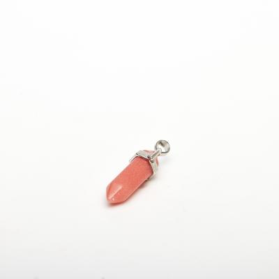 China China Wholesale Bulk Natural High Quality Red Crystal Agate Two Dots Pendant For Gifts for sale