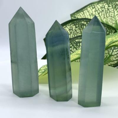 China China Wholesale Natural High Quality Crystal Green Fluorite Tower Healing Gemstone Home Decoration for sale