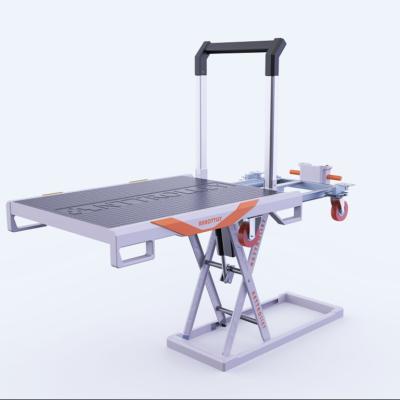 China Industrial Portable Lift Table Pallet Manual Hydraulic Scissor Lift Truck Platforms for sale