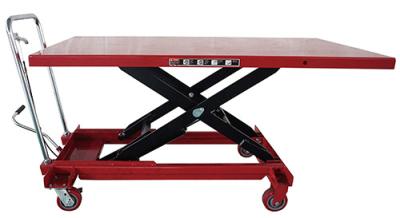 China Multifunctional Manual Scissor Mobile Lift Tables Movable CE Certified for sale