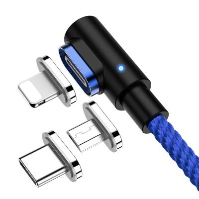 China Charging + Data Sending Custom Type C Cable Fast Charging 3 In 1 Magnetic Phone Charger USB Cable for sale