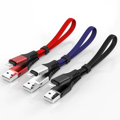 China Charging + Data Sending Custom 30CM 2.4A Fast Charging Data Line Mobile Phone USB Cable for sale