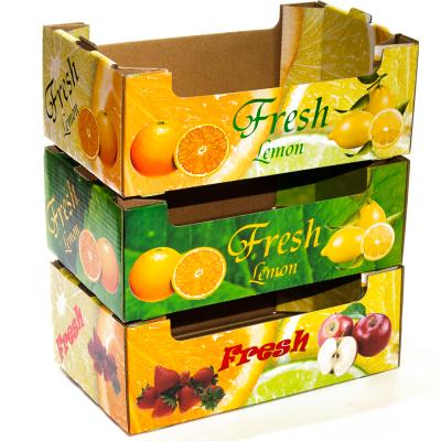 China Recycled Fruit Orange Vegetable Banana Materials Pineapple Strawberry Cardboard Box Wall Cardboard Box Banana Cardboard Custom Shipping Box Double for sale