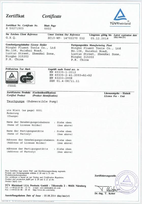 GS - Ningbo Fluent Tools Co., Ltd.
