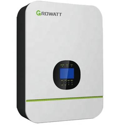 China Growatt 48VDC 4500W 48V 5000W Mppt 5Kva 5Kw Growatt Solar Inverter Lil Hybrid Transfer Time 10Ms W/H/D 130/350/455mm for sale