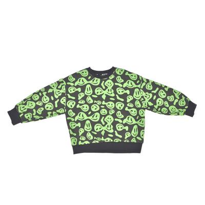 China High Quality Anti-Shrink Children Clothing Boys Smiling Pattern Printed Kids Clothes For Boys Sweatshirts For Boys for sale