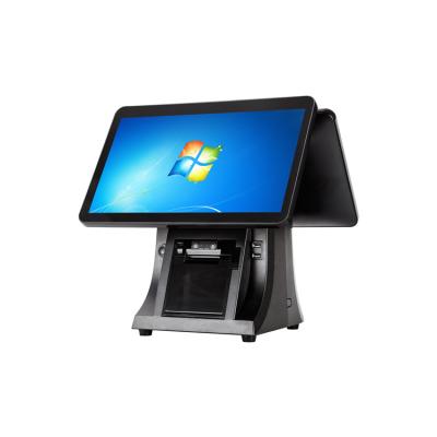 China Hot Sale Dual Screen 11.6+15.6inch Windows/Android System All POS In One Touch POS Desktop Machine 15.6inch+11.6inch for sale