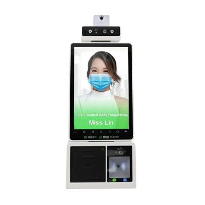 China Professional Supplier Facial Recognition With Temperature Screening Device Payment Kiosk Machine POS System 10.1inch for sale