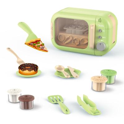 China Mini Microwave Oven Toy Mini Microwave Oven Kitchen Toys Play Dough Set Kids Pretend for sale