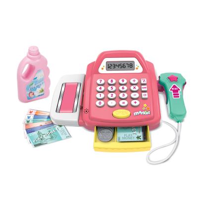 China With Sound Kids Pretend Play Supermarket Toys Shop With Cash Register Toy for sale