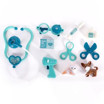 China Plastic Doctor Toys Pet Care Play Set Medical For Kids Plastic With Light Music for sale