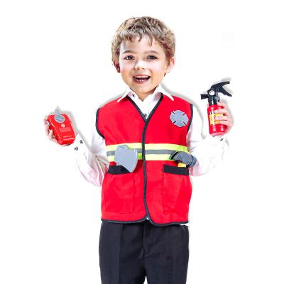 China Fireman Toys Role Play Toys Firefighter Kids Customs Firefighter Home Play Set for sale