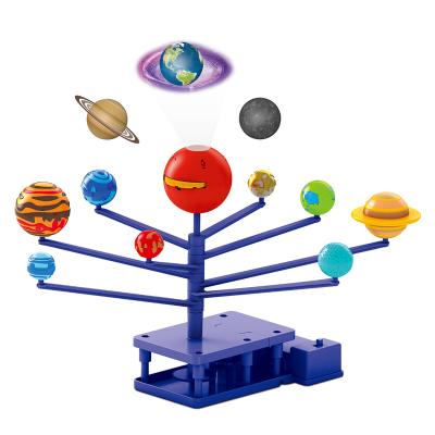 China Rotating Planet Toy Planet Night Toy Projector Light Science Rod Educational Toys for sale