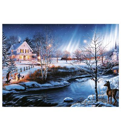 China DIY TOY Wholesale custom 3d coloring 1000 pieces jigsaw puzzle juguete for adults brain for sale