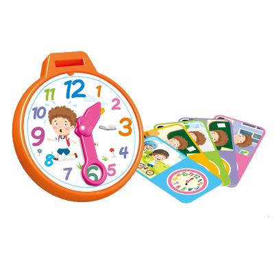 China Early Educational Children Educational Toy Cards Study Time Children Cognitive Puzzle Kits for sale