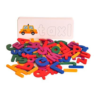 China Construction Toy Learning English Letters Puzzle Game Toys For Children 3 Years Old for sale