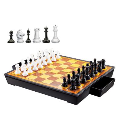 China Plastic Outdoor Black White Plastic Chess Board Game OC0326710 for sale