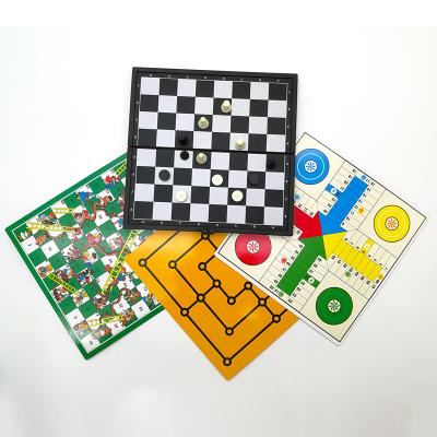 China Plastic Chess 8 in 1 Multifunctional Plastic Chessboard Obstacle Course Children Chinese Chess for sale