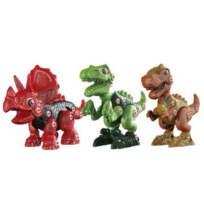 China Plastic Dinosaur Models Disassembly Assemble New 2021 Children Plastic Dinosaur Models Toys for sale