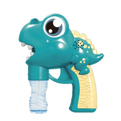 China Wholesale Dinosaur Bubble Gun Dinosaur Summer Plastic Bubble Toys For Children for sale