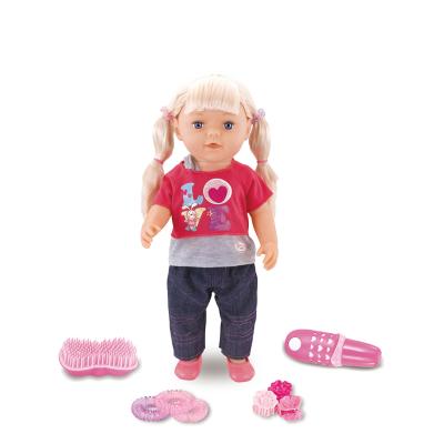 China 18 Inch Silicone Full Body Reborn Inflatable Toy Moving Toy Battery Operated Joint - Doll Mold With Hair Tools Play for sale