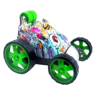 China High Speed ​​Stunt Car Remot Control Graffiti Car Fashion Trends 4 Wheels Rotate Stunt Crashing RC Car for sale