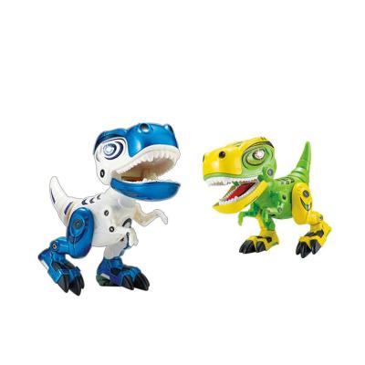 China Sounding Wholesale Alloy Metal Kids Toy Dinosaur Robot With Sound Light for sale