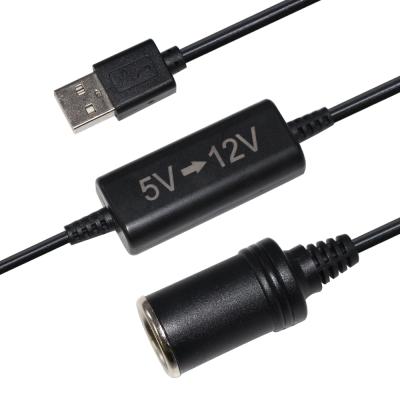 China 24v 36v Voltage-DC Step Up 5v Usb A To Car Cigarette Plug Voltage Boost 12v DC DC Converter 30CM for sale