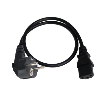 China Computer Extension 1.5M 250V 0.75MM Europe With Cable European EU Plug C13 Power Cord for sale