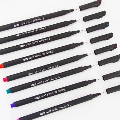 China Not Easy To Fade 0.4mm Fiber Tip Fineliner Pen Black Watercolor Erasable Brush Wet Erase Marker Pens for sale