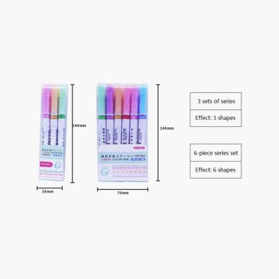 China A Stroke Forming A Stroke Forming Curve Graffiti Paint Quick Dry Marker Pen Set For Taking Notes for sale