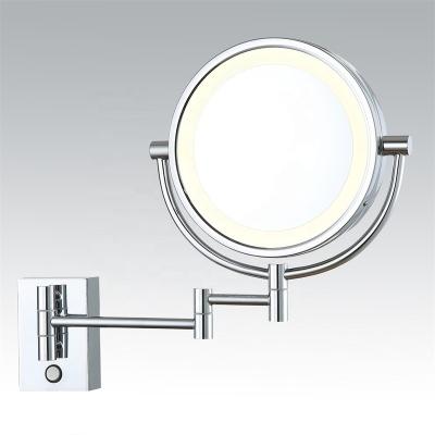 China Professional Manufacture Magnifying Vanity Mirror Hotel Wall Mounted Bathroom Defog Around Smart Cosmetic Led Mirror Kosmetikspiegel for sale