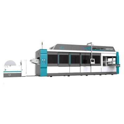 China food & Beverage factory high efficiency lid plastic product machine pp thermoforming plastic plate making machine for sale