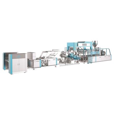 China HIPS GPPS horizontal sheet pp PE single layer sheet extrusion production line plastic sheet extruder machine for sale