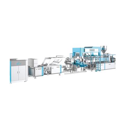 China Diagonal And Horizontal Plastic Extruder Production Line Plastic Extruded Sheet Machine Mono Layer Plastic Sheet for sale